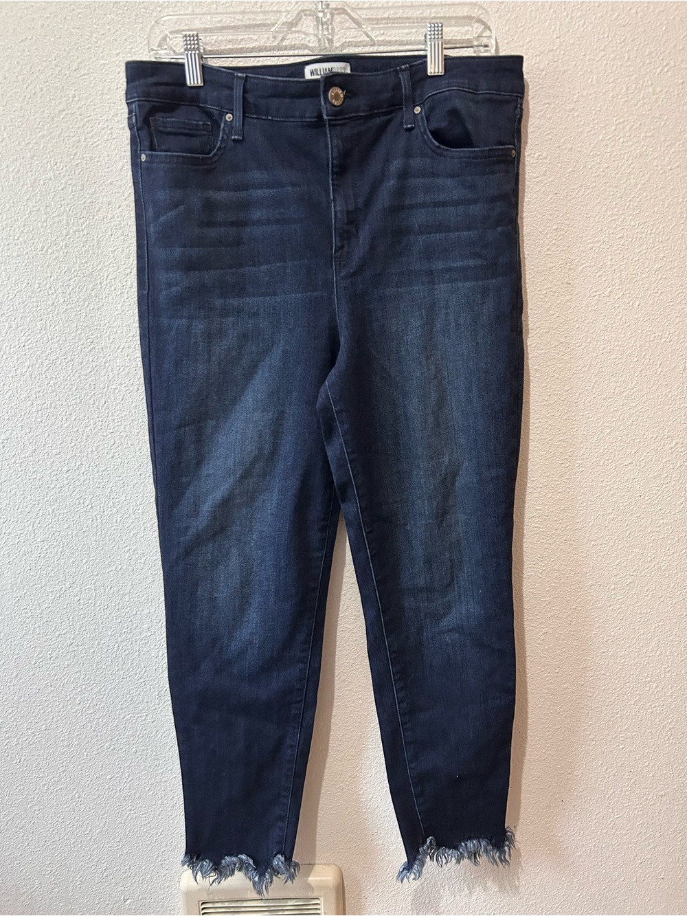 WilliamRast Frayed Ankle Jeans